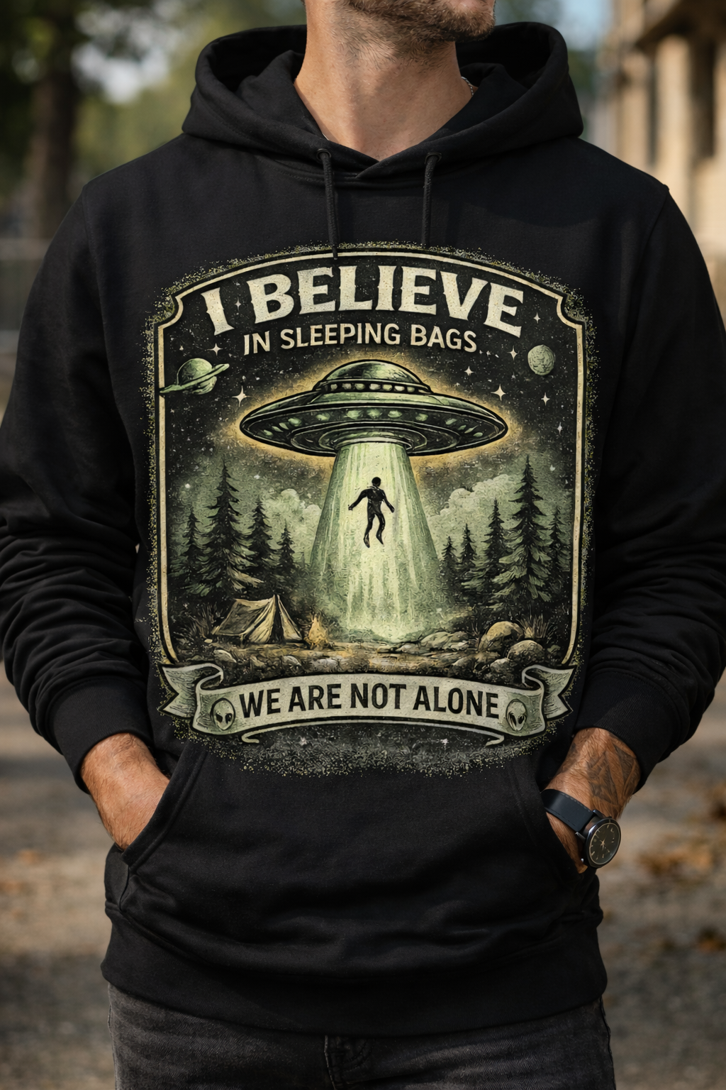I Believe in Sleeping Bags Hoodie – Cozy Vibes Only