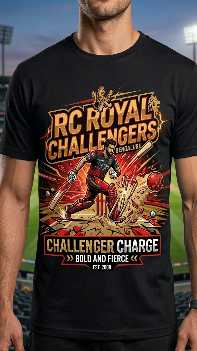 Challengers Charge – Rajasthan Royals Fan T-Shirt