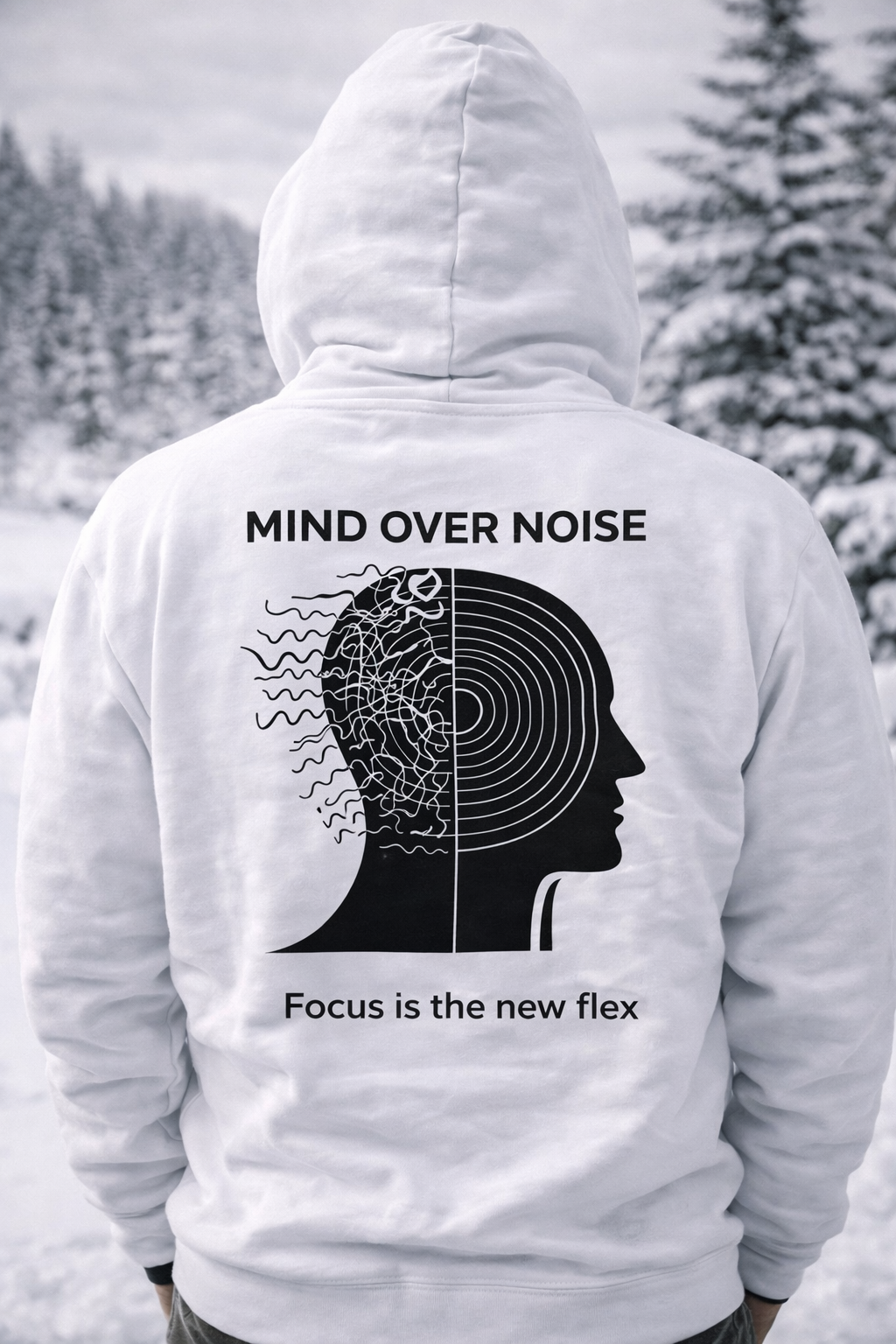 Mind Over Noise Hoodie – Calm in Chaos