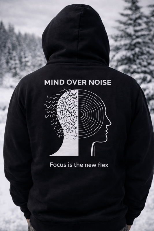 Mind Over Noise Hoodie – Calm in Chaos