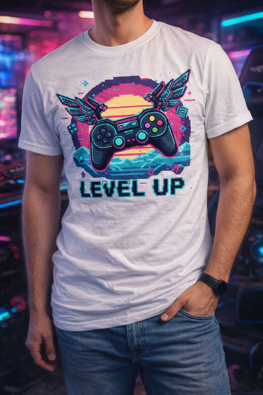 Level Up Gamer T-Shirt – Cool Gaming Graphic Tee