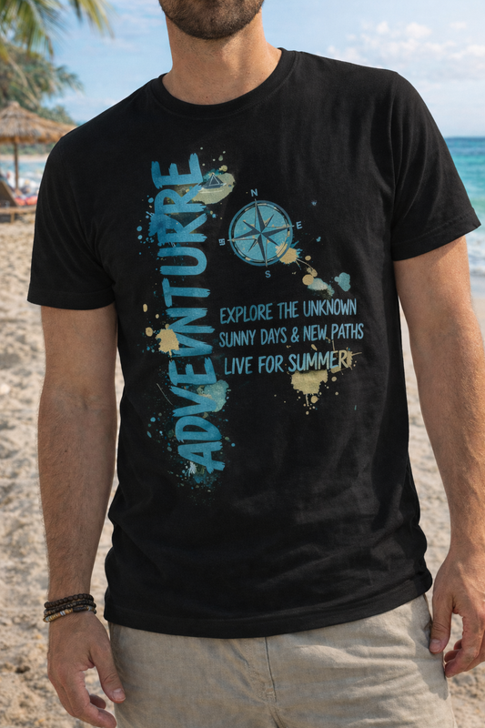 Adventure Printed Travel Wear T-Shirt | Casual Graphic Travel Tee