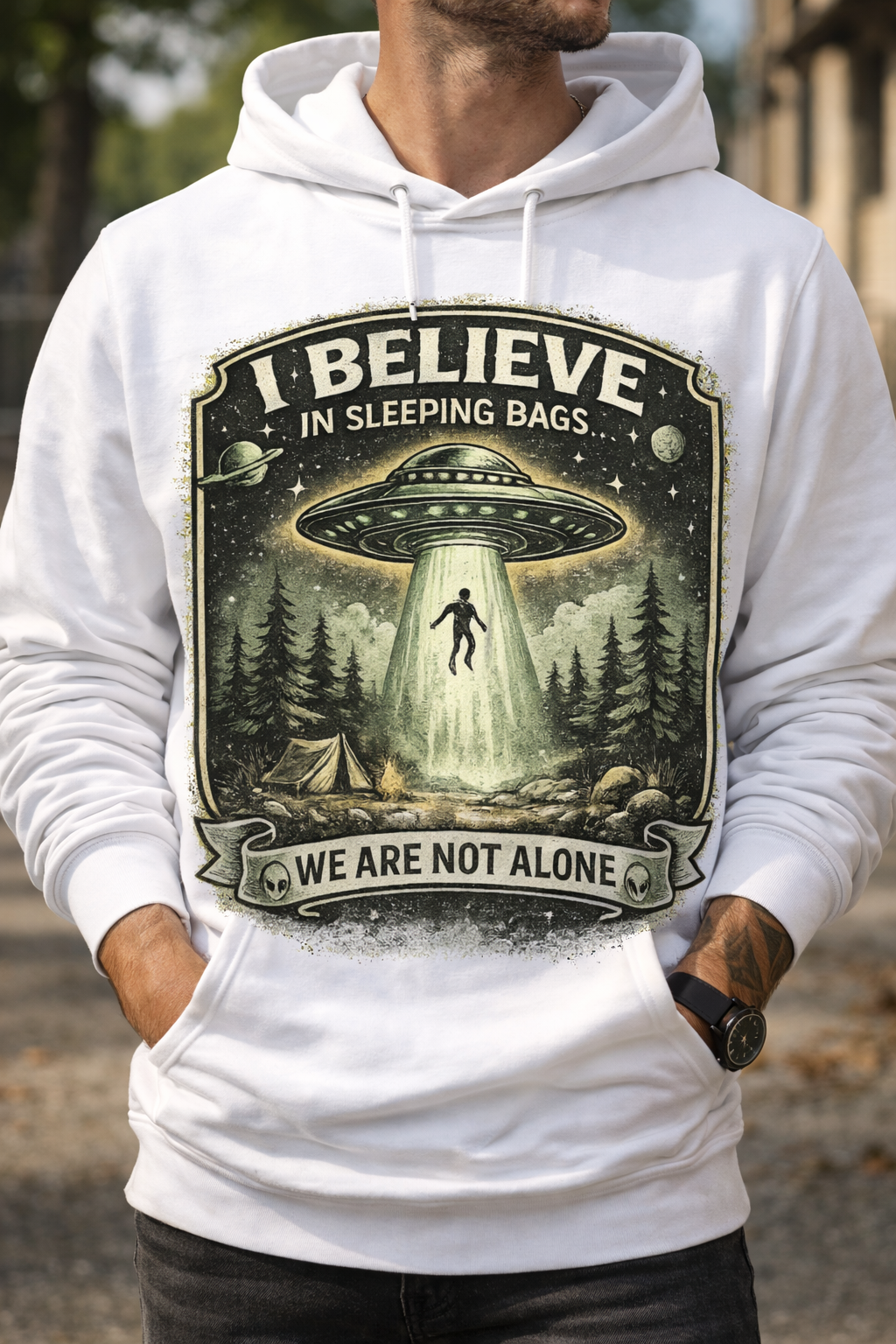 I Believe in Sleeping Bags Hoodie – Cozy Vibes Only
