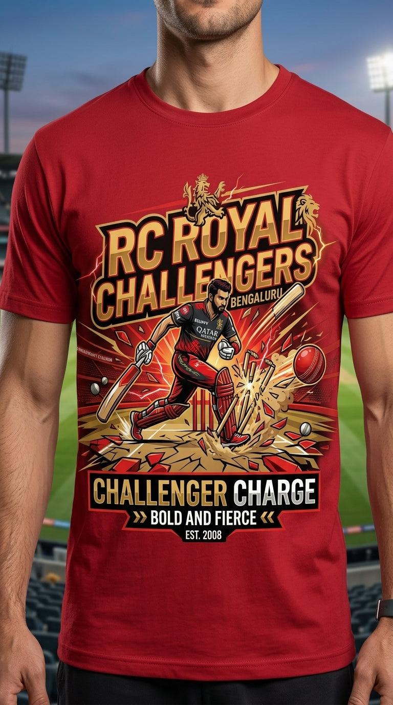 Challengers Charge – Rajasthan Royals Fan T-Shirt