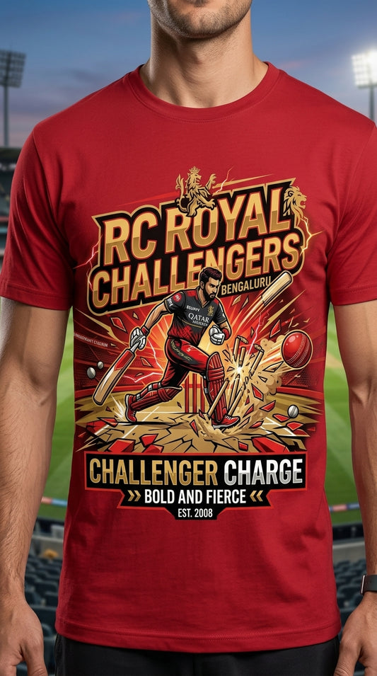 Challengers Charge – Rajasthan Royals Fan T-Shirt